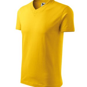 V-neck 102 - Tricou unisex galben