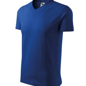 V-neck 102 - Tricou unisex albastru regal