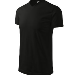 Heavy V-neck 111 - Tricou unisex negru