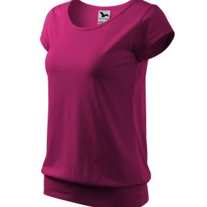City 120 - Tricou pentru damă roşu fucsie