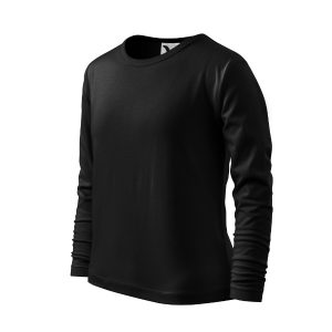Fit-T LS 121 - Tricou pentru copii negru