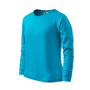 Fit-T LS 121 - Tricou pentru copii turcoaz