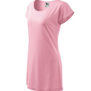 Love 123 - Tricou/rochie pentru damă roz