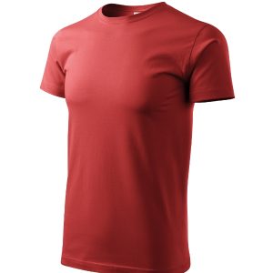 Basic 129 - Tricou pentru bărbaţi roşu bordo