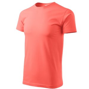 Basic 129 - Tricou pentru bărbaţi coral