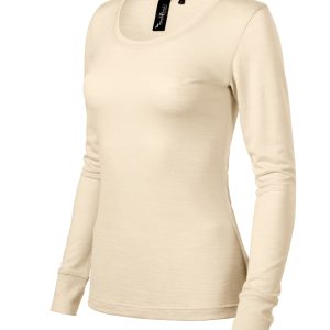 Merino Rise LS 160 - Tricou pentru damă migdală