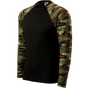 Camouflage LS 166 - Tricou unisex camuflaj maro