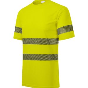 HV Dry 1V8 - Tricou unisex galben reflectorizat