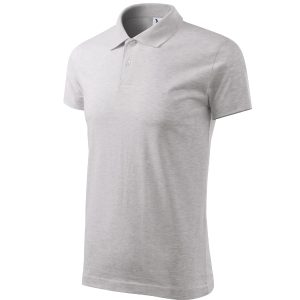 Single J. 202 - Tricou polo pentru bărbaţi gri deschis