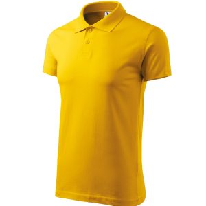 Single J. 202 - Tricou polo pentru bărbaţi galben