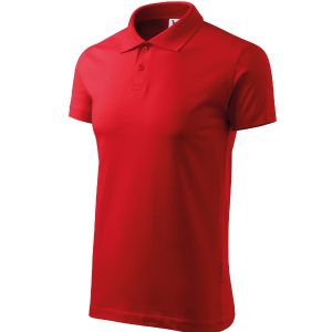 Single J. 202 - Tricou polo pentru bărbaţi roşu