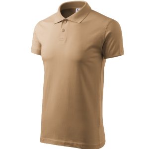 Single J. 202 - Tricou polo pentru bărbaţi nisip