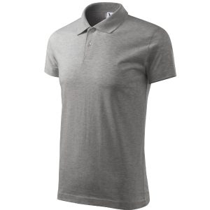 Single J. 202 - Tricou polo pentru bărbaţi gri închis