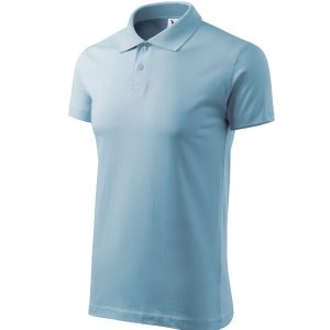 Single J. 202 - Tricou polo pentru bărbaţi albastru deschis