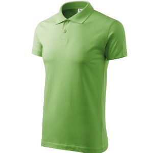 Single J. 202 - Tricou polo pentru bărbaţi verde iarbă