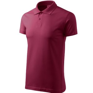 Single J. 202 - Tricou polo pentru bărbaţi garnet