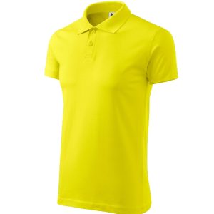 Single J. 202 - Tricou polo pentru bărbaţi lămâie
