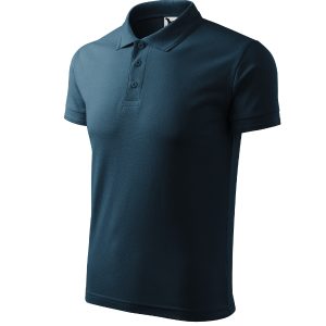 Pique Polo 203 - Tricou polo pentru bărbaţi albastru marin