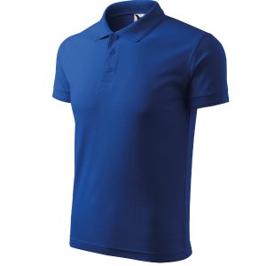 Pique Polo 203 - Tricou polo pentru bărbaţi albastru regal