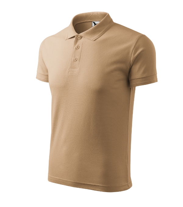 Pique Polo 203 - Tricou polo pentru bărbaţi nisip