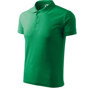 Pique Polo 203 - Tricou polo pentru bărbaţi verde mediu