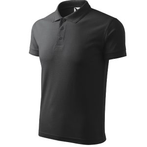 Pique Polo 203 - Tricou polo pentru bărbaţi antracit melange