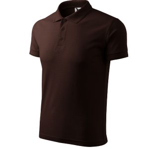 Pique Polo 203 - Tricou polo pentru bărbaţi cafea