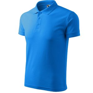 Pique Polo 203 - Tricou polo pentru bărbaţi snorkel blue