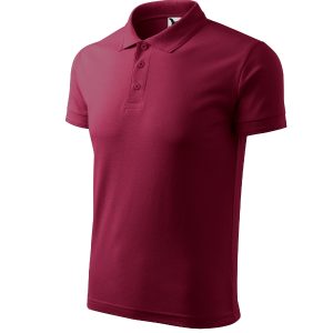Pique Polo 203 - Tricou polo pentru bărbaţi garnet
