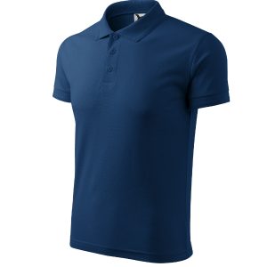 Pique Polo 203 - Tricou polo pentru bărbaţi midnight blue