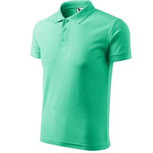 Pique Polo 203 - Tricou polo pentru bărbaţi verde mentă