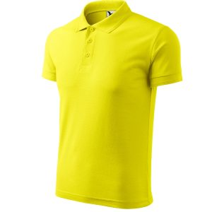 Pique Polo 203 - Tricou polo pentru bărbaţi lămâie
