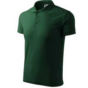 Pique Polo 203 - Tricou polo pentru bărbaţi dark green