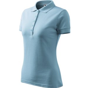 Pique Polo 210 - Tricou polo pentru damă albastru deschis