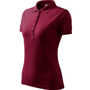 Pique Polo 210 - Tricou polo pentru damă garnet