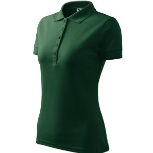 Pique Polo 210 - Tricou polo pentru damă dark green
