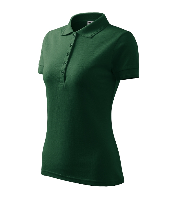 Pique Polo 210 - Tricou polo pentru damă dark green