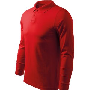 Single J. LS 211 - Tricou polo pentru bărbaţi roşu