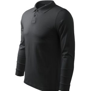 Single J. LS 211 - Tricou polo pentru bărbaţi ebony gray
