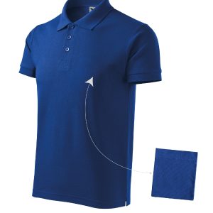 Cotton 212 - Tricou polo pentru bărbaţi albastru regal