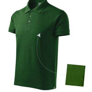 Cotton 212 - Tricou polo pentru bărbaţi verde sticlă