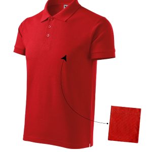 Cotton 212 - Tricou polo pentru bărbaţi roşu