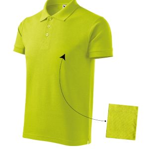 Cotton 212 - Tricou polo pentru bărbaţi lime