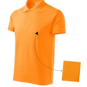 Cotton 212 - Tricou polo pentru bărbaţi tangerine orange