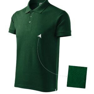 Cotton 212 - Tricou polo pentru bărbaţi dark green