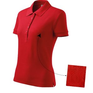 Cotton 213 - Tricou polo pentru damă roşu