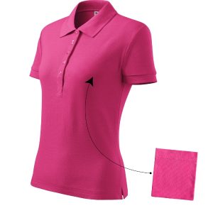 Cotton 213 - Tricou polo pentru damă purpuriu