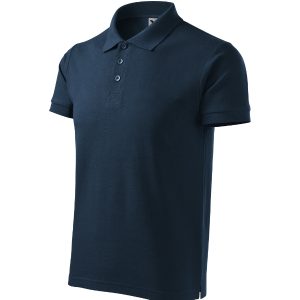 Cotton Heavy 215 - Tricou polo pentru bărbaţi albastru marin