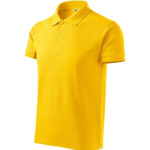 Cotton Heavy 215 - Tricou polo pentru bărbaţi galben