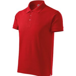 Cotton Heavy 215 - Tricou polo pentru bărbaţi roşu